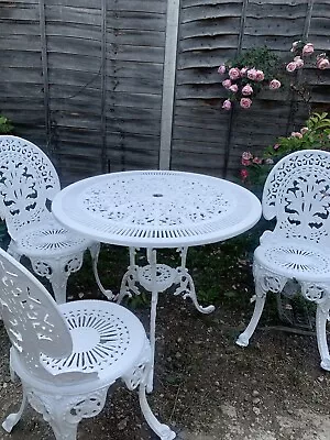 £150 • Buy Vintage Cast Aluminium Garden Table And Chairs