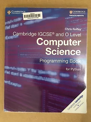 Cambridge IGCSE (R) And O Level Computer Science Programming Book For Python... • £5