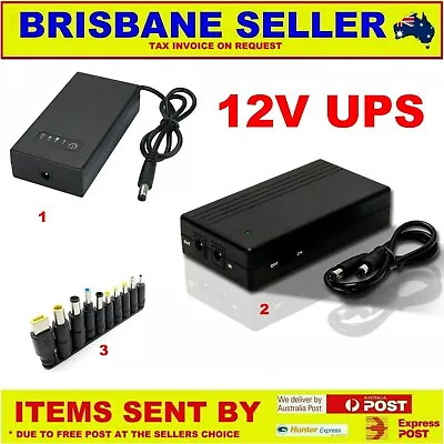 12v UPS 3A 5A NBN PHONE MODEM ROUTER EFTPOS CCTV  Battery BACKUP 9v • $32.99