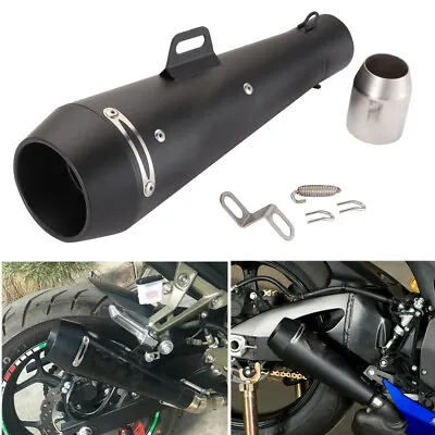 Motorcycle Exhaust Muffler Pipe M4 On Exhaust For YZF R6 R1 GSXR750 Ninja 6R USA • $49.85