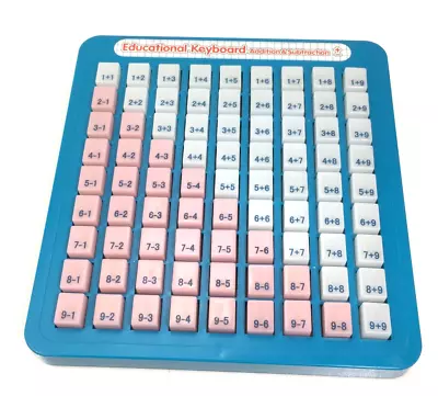 Vintage Math Press And See Educational Keyboard Addition & Subtraction Magic • $14.99