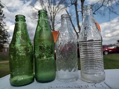 Lot Of 4 Vintage Soda Bottles (Coke Sprite & Fanta). • $22.50