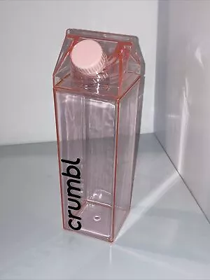 Crumbl Plastic Milk Water Container  (8x2.5) • $9.49