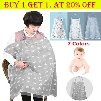 Baby Mum Breastfeeding Nursing Poncho Cover Up Cotton Blanket Shawl CZ • £6.09