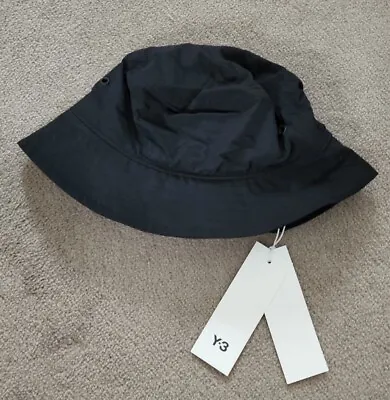 Y-3 Nylon One Size Bucket Hat Yohji Yamamoto Black Baseball Cap Dad  • $120