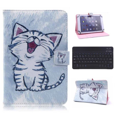 $28.98 • Buy For Amazon Kindle Fire HD 10 2021 2019 2017 Keyboard Printed Leather Case Cover