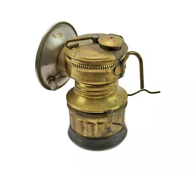 Vintage Brass Guy's Dropper Miner's Hat Lamp Lantern • $99.99