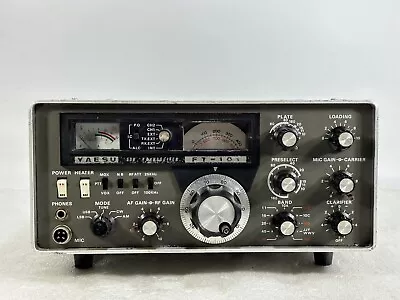 YAESU FT-101 ~ Radio Ham Radio Transceiver ~ No Power Cord / Untested / PARTS • $299.89