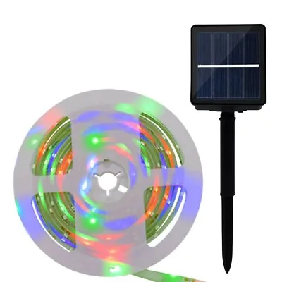 RGB Colour Changing Flag Pole Led Lights 5M Solar Powered 8 X Different Modes • £26.99