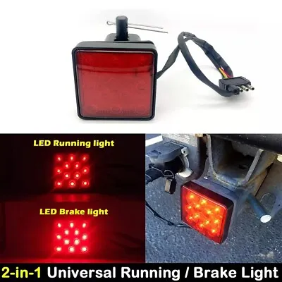 12V Car Truck Trailer Hitch 12-LED Tail Brake Fog Light Red Square Trailer Light • $23