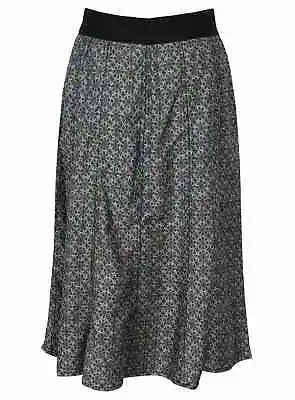 £4.95 • Buy Skirt Ladies Womens Linen EX M&S Spring Summer Elasticated Waist Printed NEW 