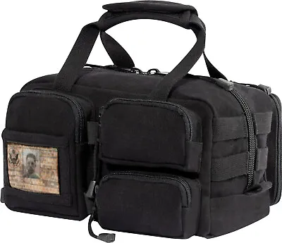Black Tactical Tool Bag Heavy Duty Cotton Canvas Work Tools Mechanics Carry Bag • $24.99