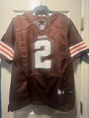 Nike Cleveland Browns Johnny Manziel #2 Men’s Football Jersey ; Medium; Brown • $60