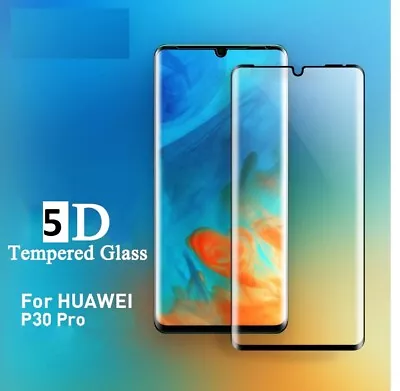 Huawei P30 Pro Genuine Full 5D Tempered Glass 9H Screen Protector Cover • £4.99