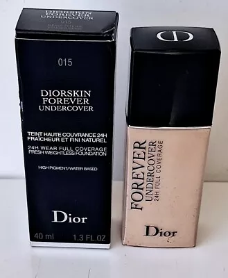 £24.99 • Buy DIOR DIORSKIN Forever Undercover Liquid Foundation Shade 015 Tender Beige 40ml 