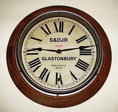 Somerset & Dorset Joint Railway Vintage Style Station Clock Glastonbury Station • £65