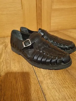 Giorgio Brutini Bleack Leather Woven Shoes Uk 10 • £34