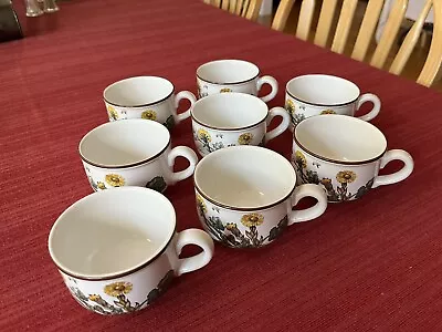 Villeroy & Boch Botanica 8 Cups Made In Luxembourg Vitro Porcelain Vintage 1980 • $24.95