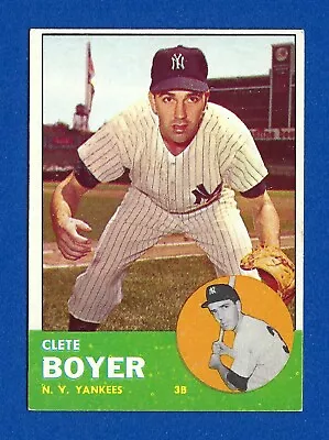 1963 Topps #361 Clete Boyer New York Yankees Ex+/nm • $14.95