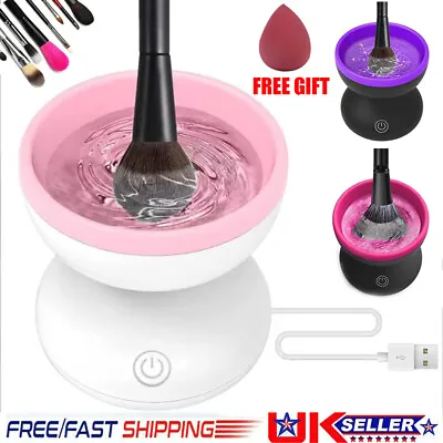 Electric Makeup Brush Cleaner Machine Professional Makeup Brush Cleaning Tool UK • £6.99