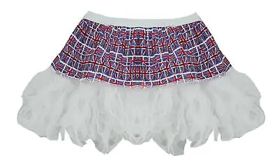 Adults Union Jack Flag Cyber Tutu United Kingdom UK Great Britain Fancy Dress • £12.95