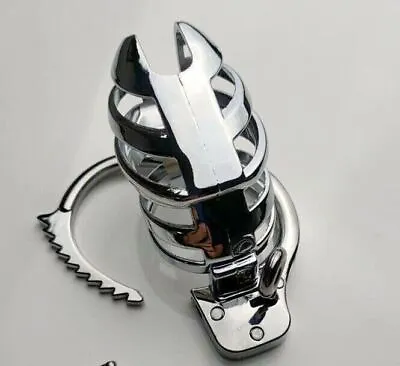 Alloy Fixed Handcuff Ring Chastity Belt Cage Device UK STOCK FAST SHIP • £34.99