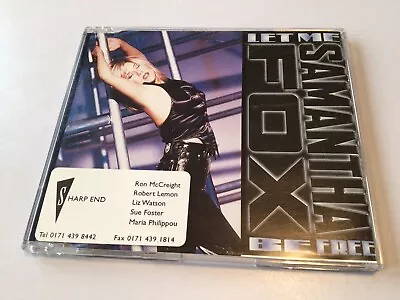 Samantha Fox Let Me Be Free CD Single 4 Track Living Beat 1997 Mixes Promo? LOOK • £8.99