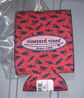 Vineyard Vines Whale Fish Koozie Can Coozie Beer Sleeve Drink Holder Logo NEW • $9.50