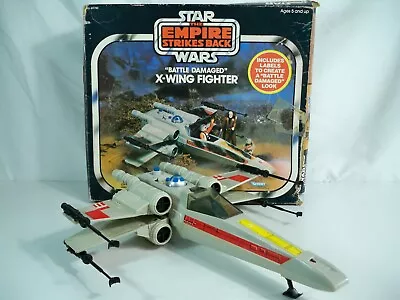 $299.99 • Buy K22i04841 X-WING FIGHTER BATTLE DAMAGED W BOX COMPLETE WORKS 1981 STAR WARS ESB 