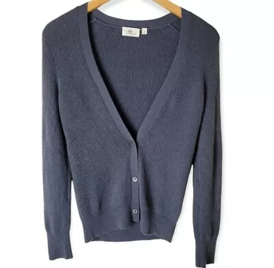 AG Adriano Goldschmied Navy Blue 100% Cashmere Cardigan • $39