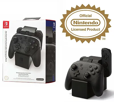 Nintendo Switch Licensed Pro Controller Joy Con Charging Dock Station Stand Port • $99