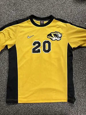 University Of Missouri Game Worn Soccer Jersey Nike Mizzou Retro • $24.99