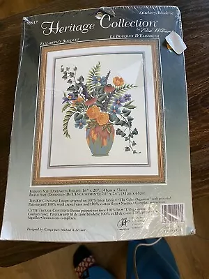 Elsa Williams ELIZABETH'S BOUQUET Crewel Embroidery Kit Michael A LeClair Floral • $85