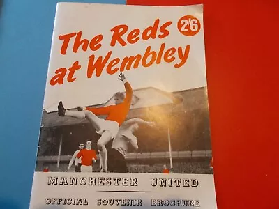 £2.99 • Buy 1963 Manchester United At Wembley Brochure FAC FINAL