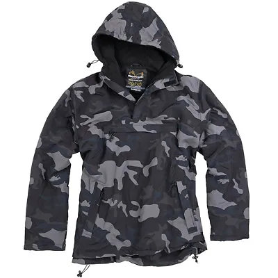 Surplus Windbreaker Tactical Military Mens Jacket Rain Hooded Cover Black Camo • $82.95