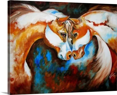 Spirit Eagle By M Baldwin Canvas Wall Art Print Horse Home Decor • $49.99