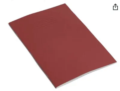 £5 • Buy 10x Rhino Red Exercise Books Ruled 6mm With Margin 64  Pages A4
