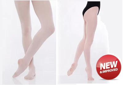 £4.95 • Buy Girls High Performance Dance Tights - Childs Footed Convertible Ballet Tights