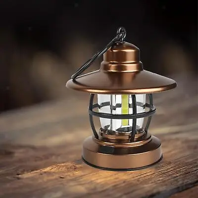 Vintage Style Camping Lantern Light Tent Lamp Battery Operated For Home • $12.45