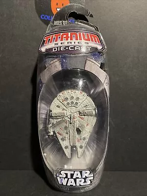 Hasbro Star Wars Titanium Series Die-Cast Battle Ravaged Millennium Falcon Model • $22.50