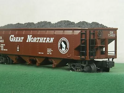 K-LINE GREAT NORTHERN BROWN  4-BAY HOPPER W/ COAL LOAD #K623-1591 O SCALE NIB • $62.99