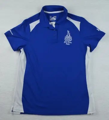 Indy 500 Polo Borg-Warner Trophy Shirt Mens Medium Blue Polo Under Armour 2016 • $12.50