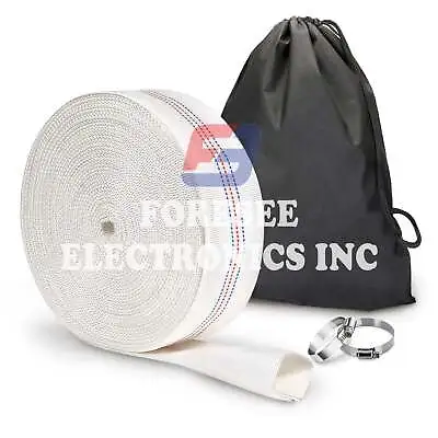 Water Discharge Backwash Pool Hose 6  In Inch X 65 FT Lay-Flat Drain Pump White • $149.99