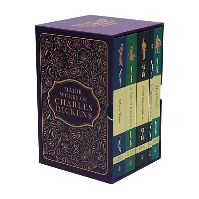 Major Works Of Charles Dickens 5 Books Collection Deluxe Box Set - Fiction - HB • £20.99