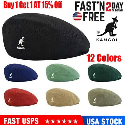 Kangol Breathable Beret Hat Summer Newsboy Woven Flat Caps Casual Men Women NEW • $11.99