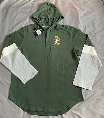 Mens Green Bay Packers Nike Sweatshirt Hoodie Size XXL  2XL Throwback Retro NWT • $25