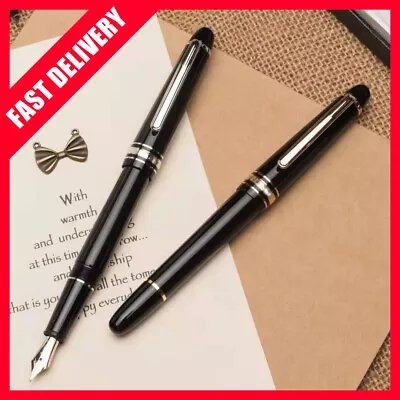 Meisterstuck 145 Roller Ball Luxury Pen MB Monte Black Resin Gold And Silver Bl • $41.99