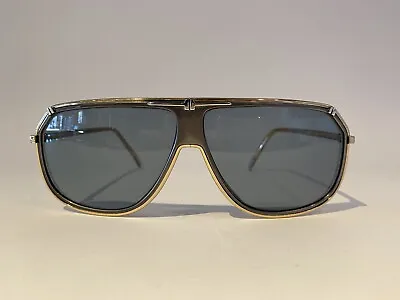 NOS Vintage Ted Lapidus France Mens Sunglasses TL 3003 Gray/silver/gold • $250