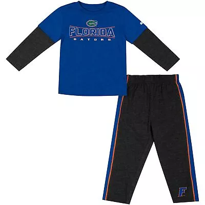 Toddler Colosseum Royal/Black Florida Gators Long Sleeve T-Shirt & Pants Set • $44.99