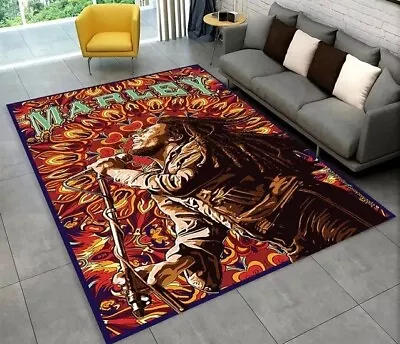 Bob Marley Bedroom Floor Mat Rugs Modern Carpet 120CM X 160CM • $142.99
